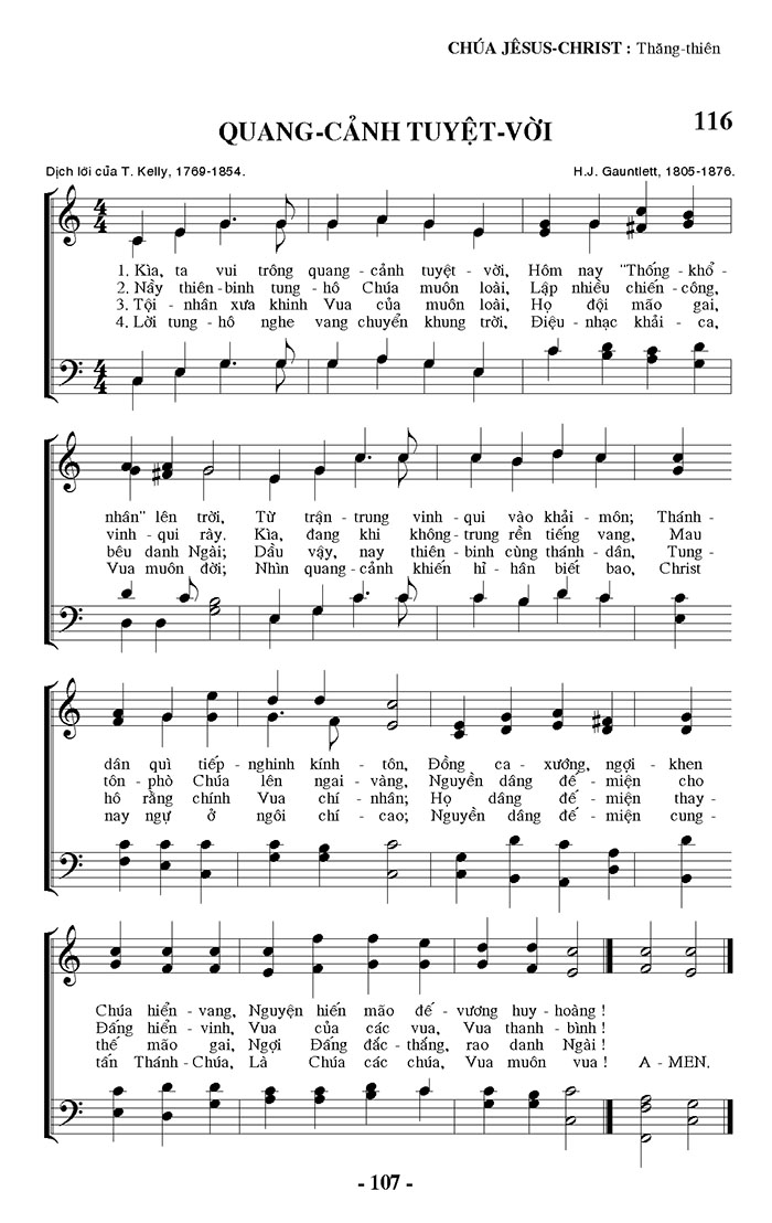 Sheet music: Quang Cảnh Tuyệt Vời