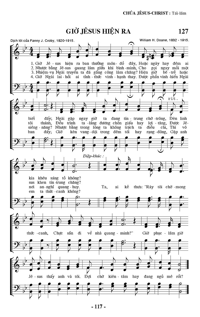 Sheet music: Giờ Jesus Hiện Ra