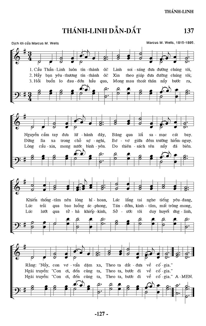 Sheet music: Thánh Linh Dẫn Dắt