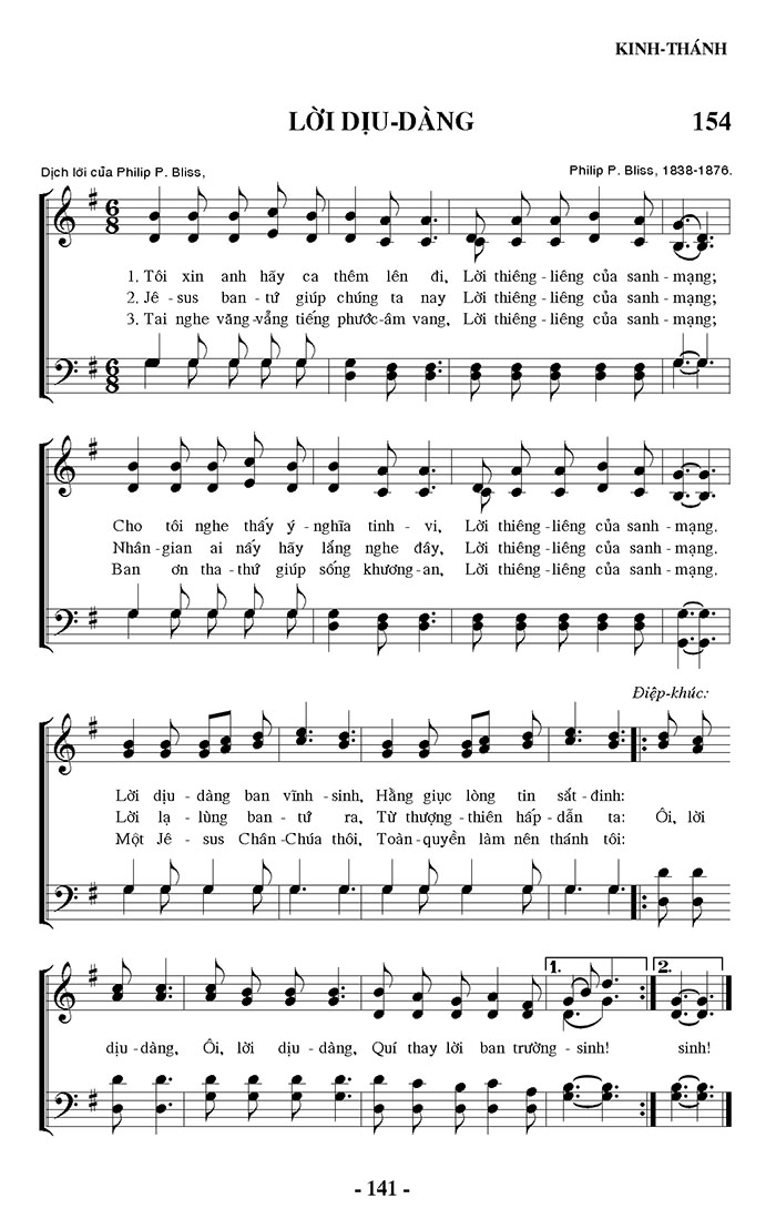 Sheet music: Lời Dịu Dàng