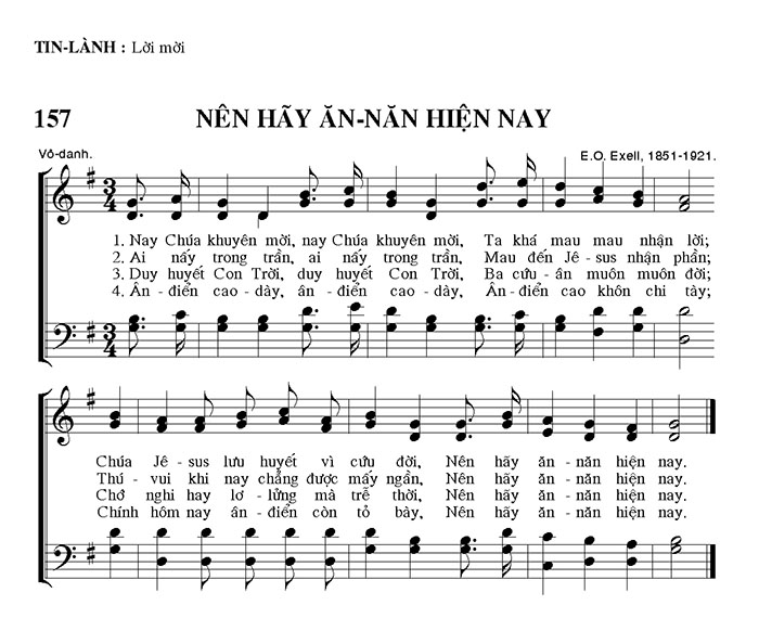 Sheet music: Nên Hãy Ăn Năn Hiện Nay
