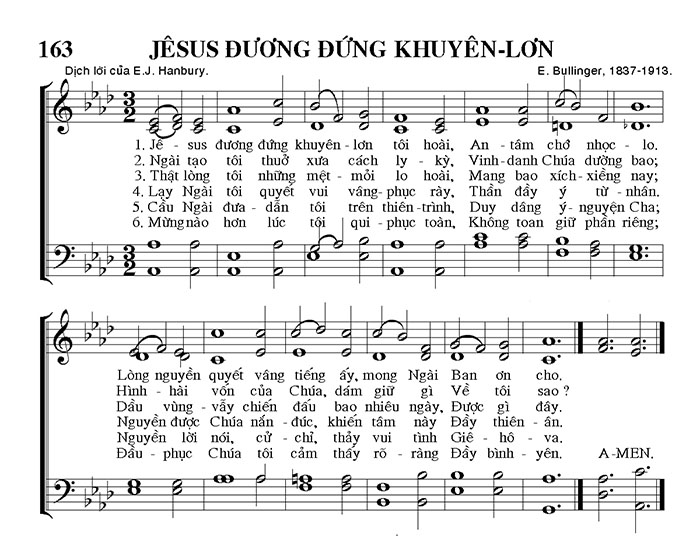 Sheet music: Jesus Đương Đứng Khuyên Lơn