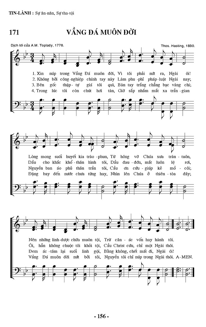 Sheet music: Vầng Đá Muôn Đời