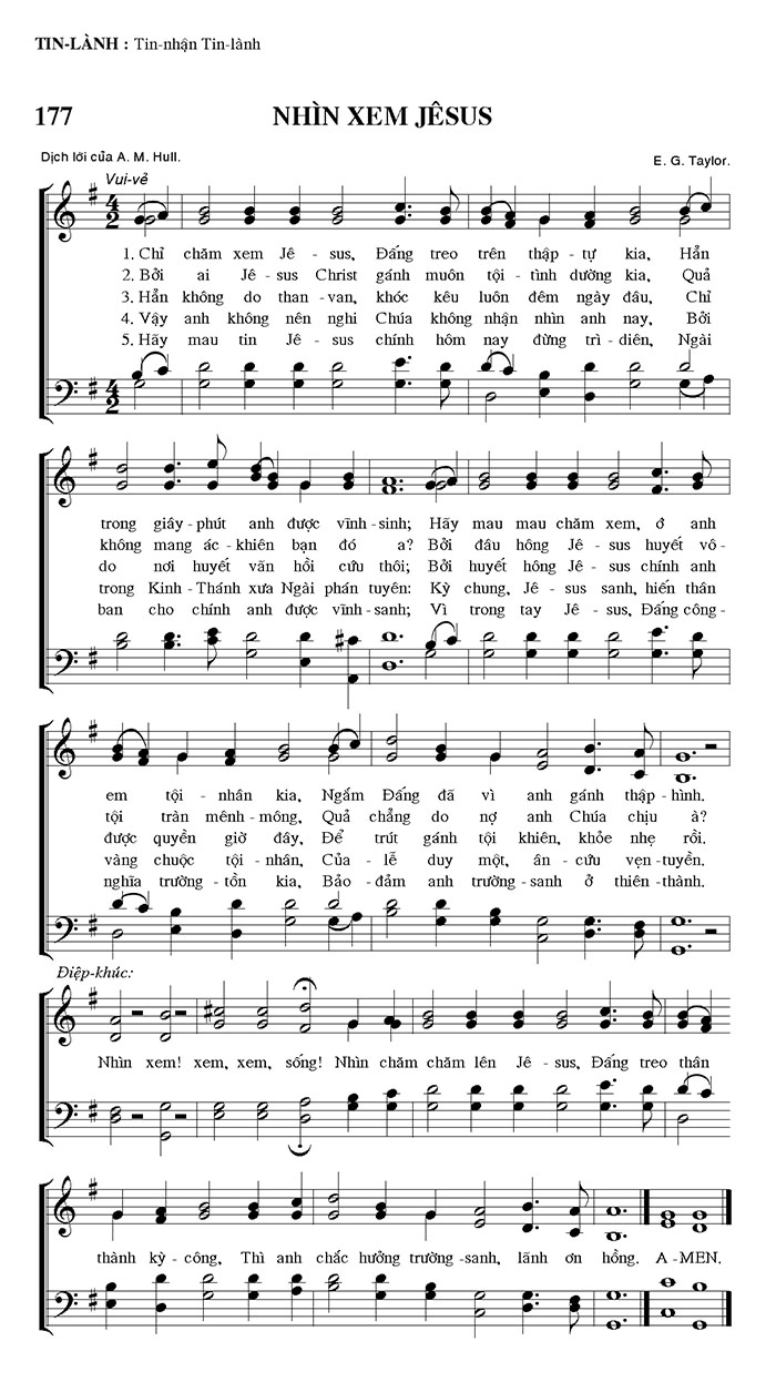 Sheet music: Nhìn Xem Jesus