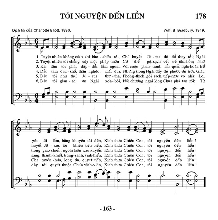 Sheet music: Tôi Nguyện Đến Liền