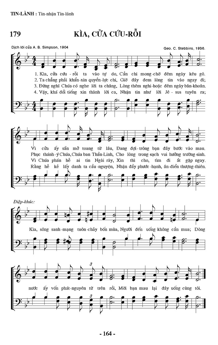 Sheet music: Kìa! Cửa Cứu Rỗi