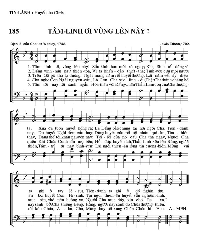 Sheet music: Tâm Linh Ơi Vùng Lên Này