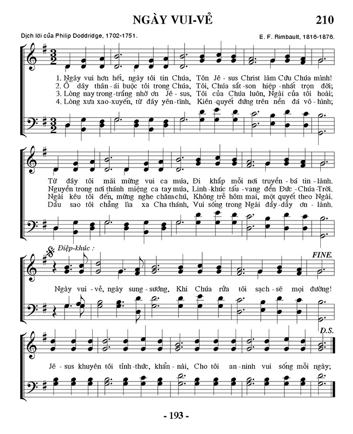Sheet music: Ngày Vui Vẻ