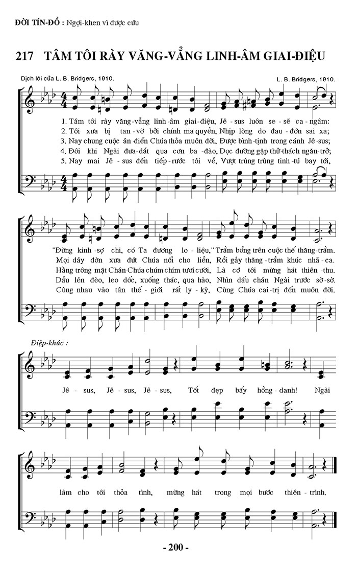 Sheet music: Tâm Tôi Rày Văng Vẳng Linh Âm Giai Điệu