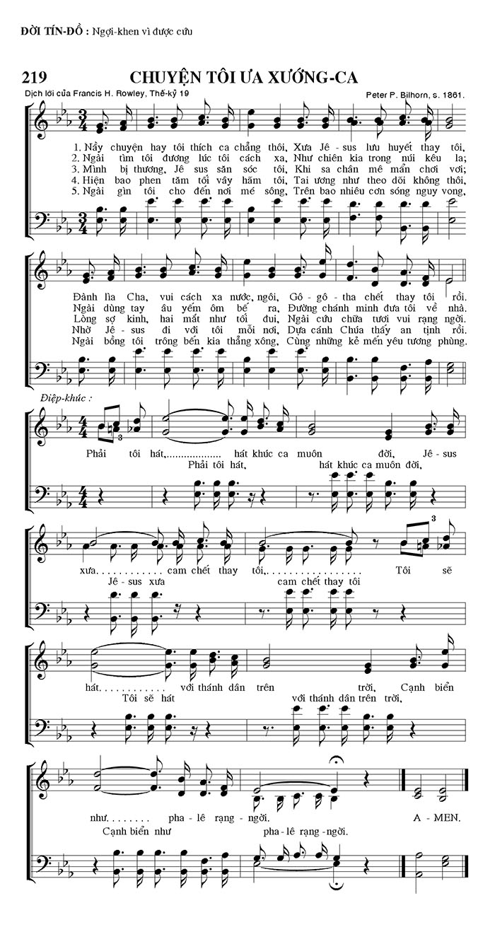 Sheet music: Chuyện Tôi Thích Xướng Ca