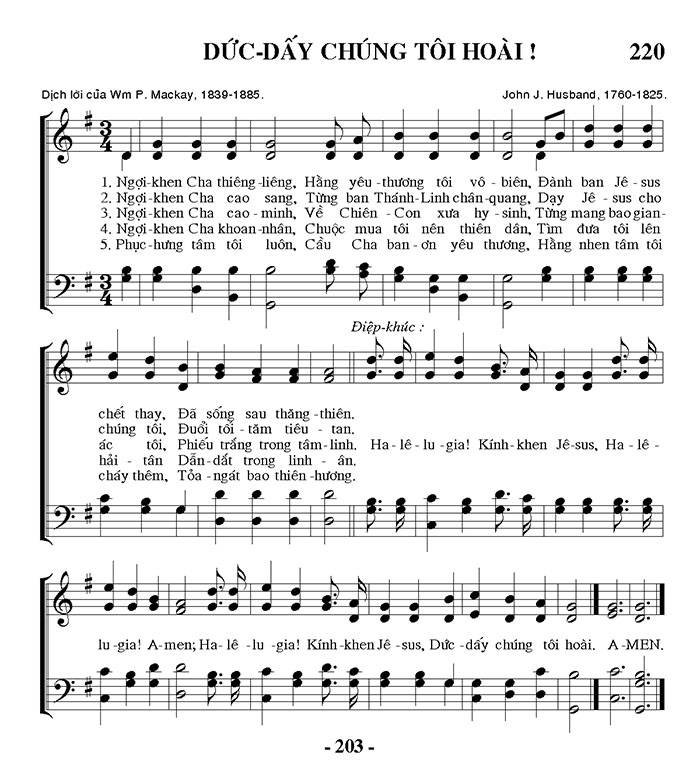 Sheet music: Dức Dấy Chúng Tôi Luôn