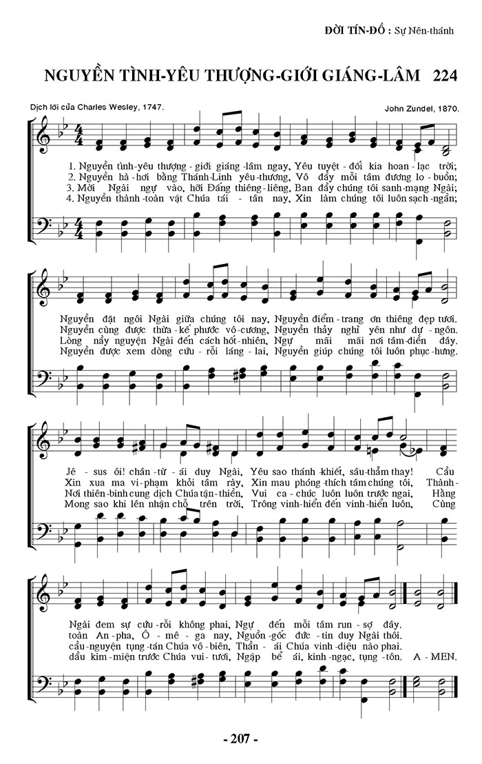 Sheet music: Nguyền Tình Yêu Thượng Giới Giáng Lâm
