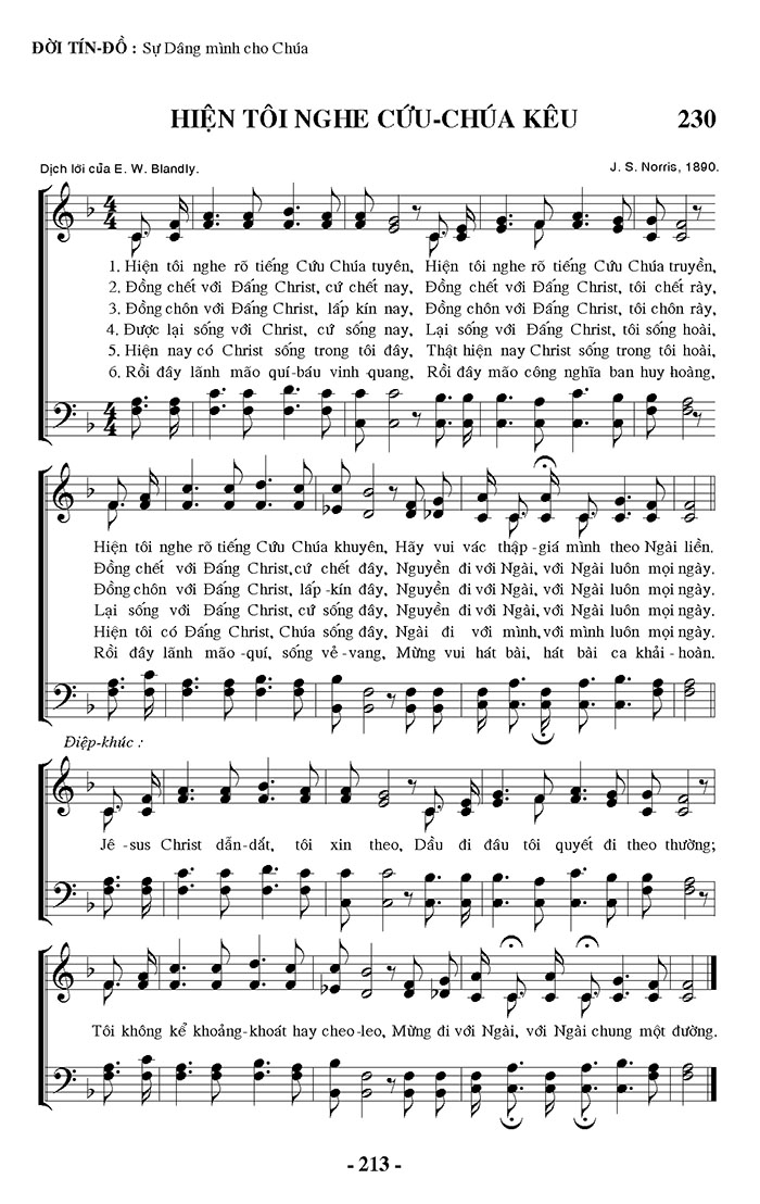 Sheet music: Hiện Tôi Nghe Rõ Tiếng Cứu Chúa Kêu