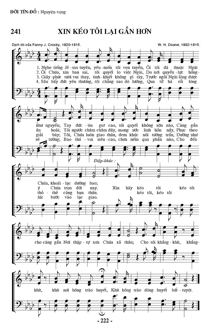 Sheet music: Xin Kéo Tôi Lại Gần Hơn