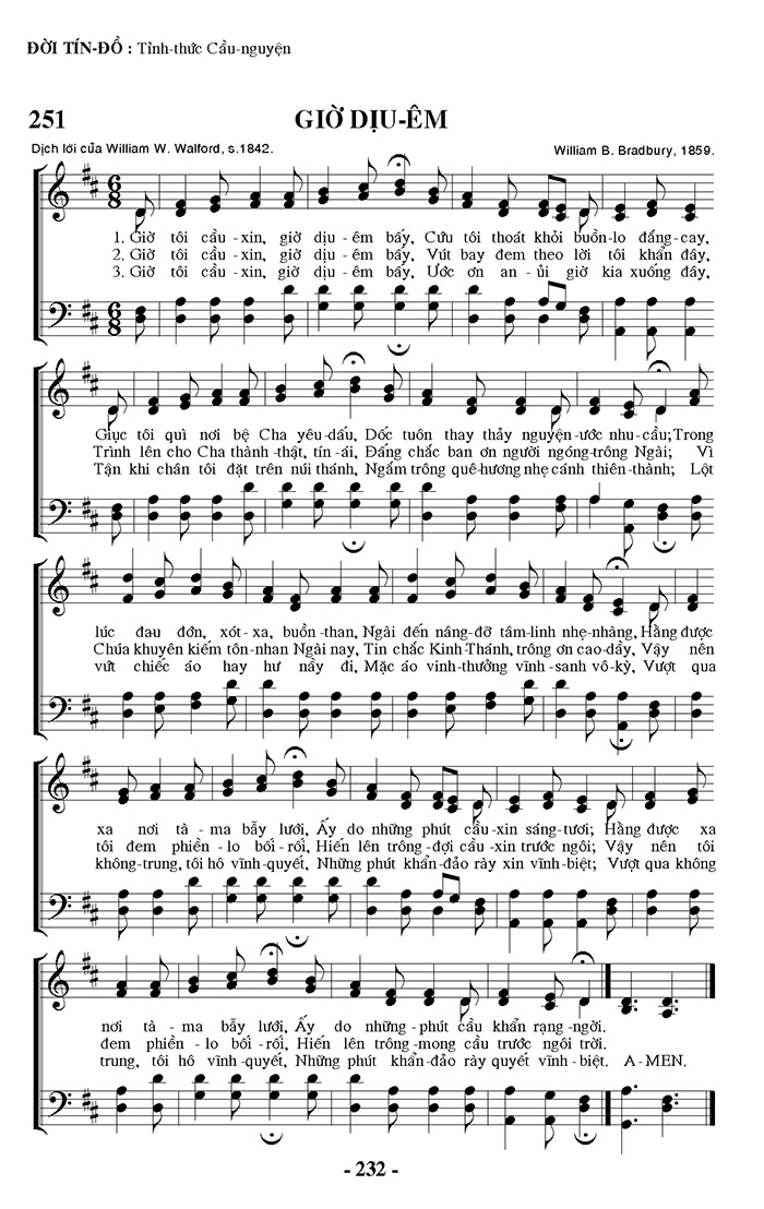 Sheet music: Giờ Dịu Êm