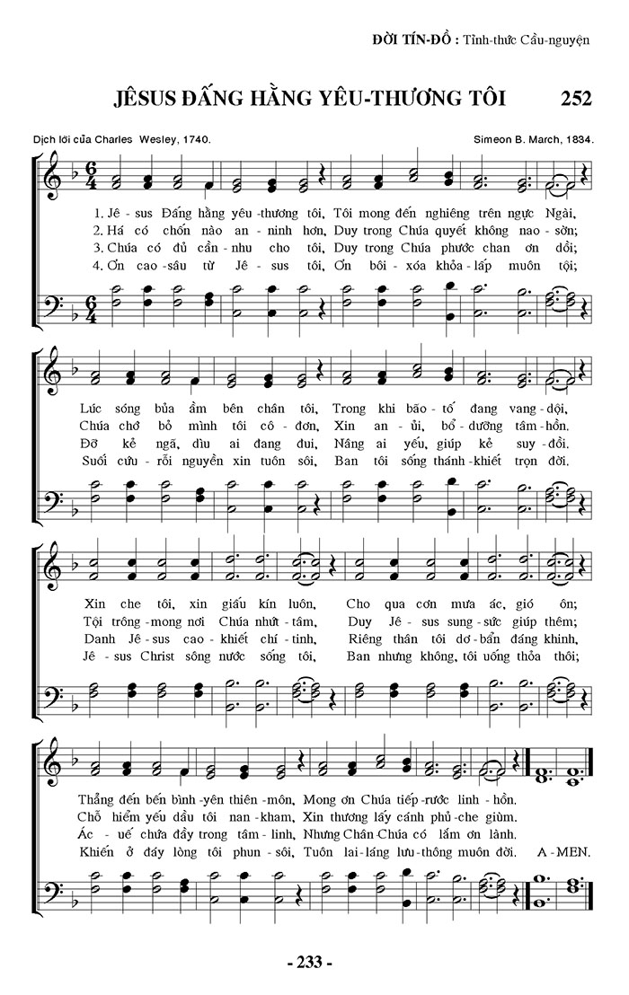 Sheet music: Jesus Đấng Hằng Yêu Thương Tôi