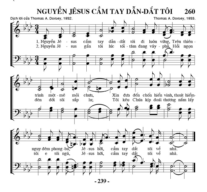 Sheet music: Nguyền Jesus Cầm Thay Dẫn Dắt Tôi