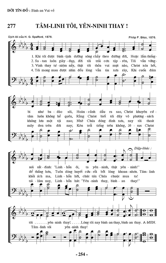 Sheet music: Tâm Linh Tôi An Ninh Thay!
