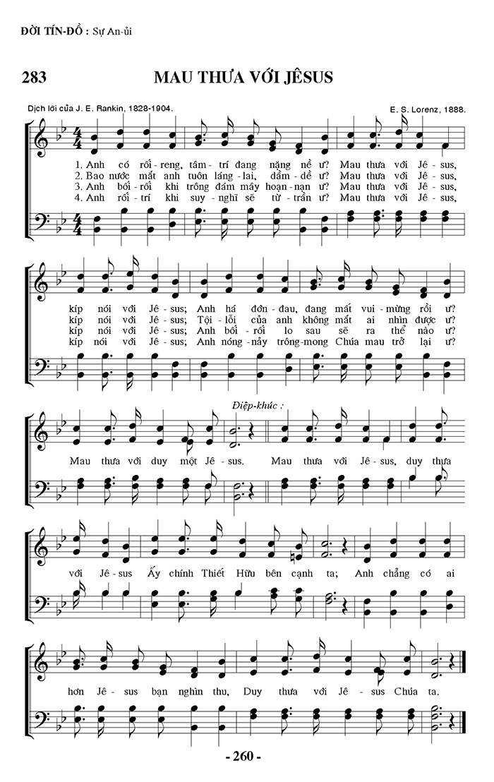Sheet music: Mau Thưa Với Jesus