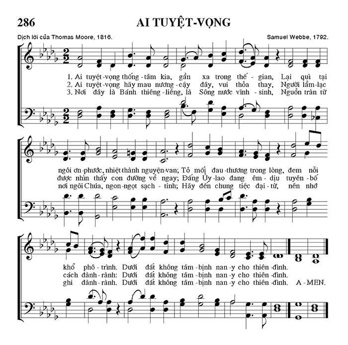 Sheet music: Ai Tuyệt Vọng