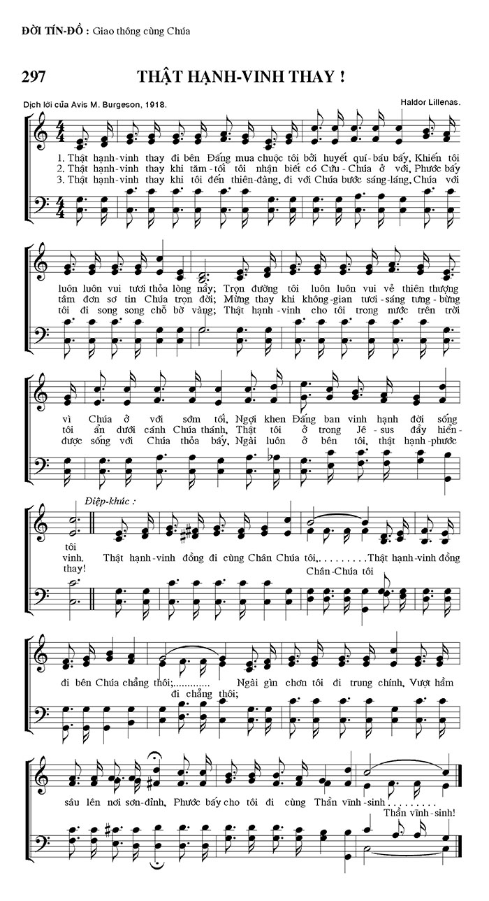 Sheet music: Thật Hạnh Vinh Thay!