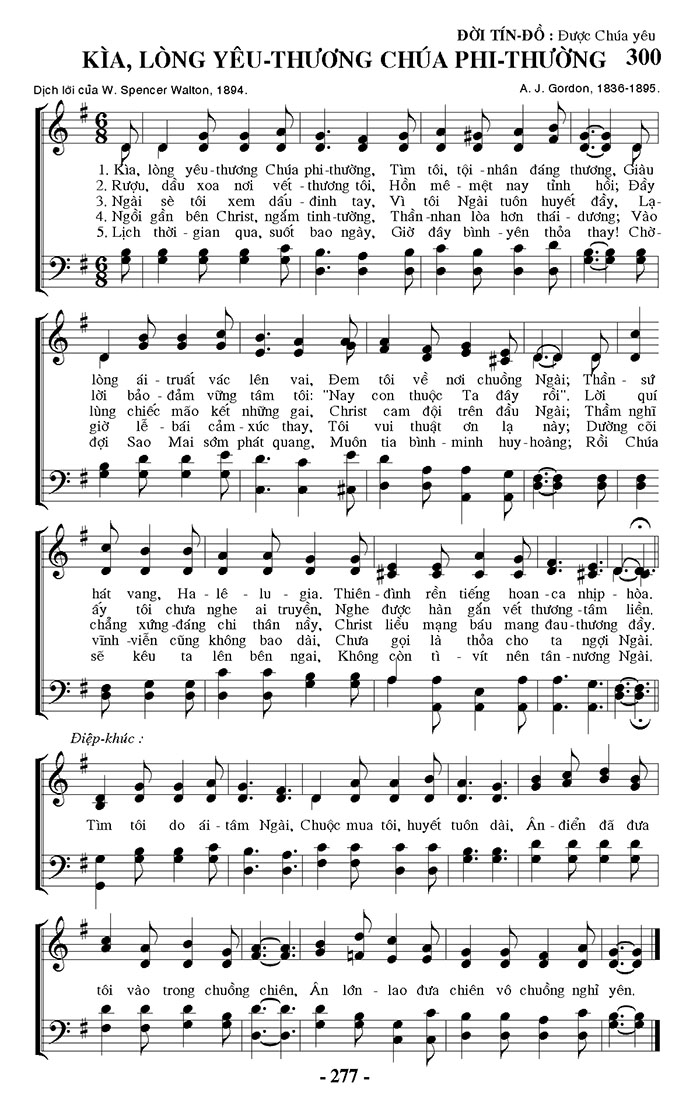 Sheet music: Kìa! Lòng Yêu Thương Chúa Phi Thường