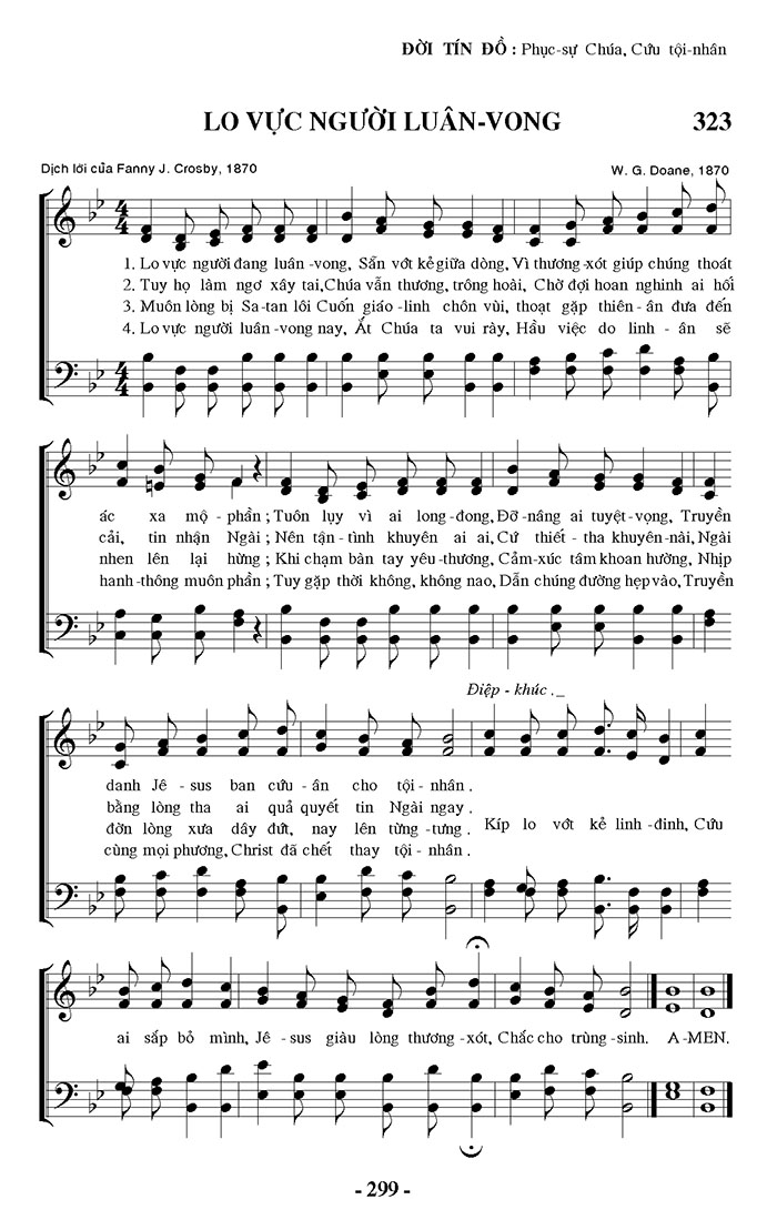 Sheet music: Lo Vực Người Luân Vong