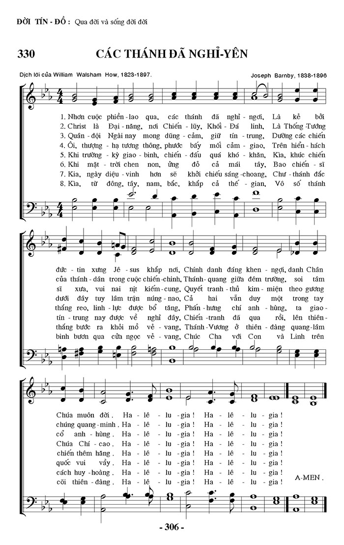Sheet music: Các Thánh Đã Nghỉ Yên