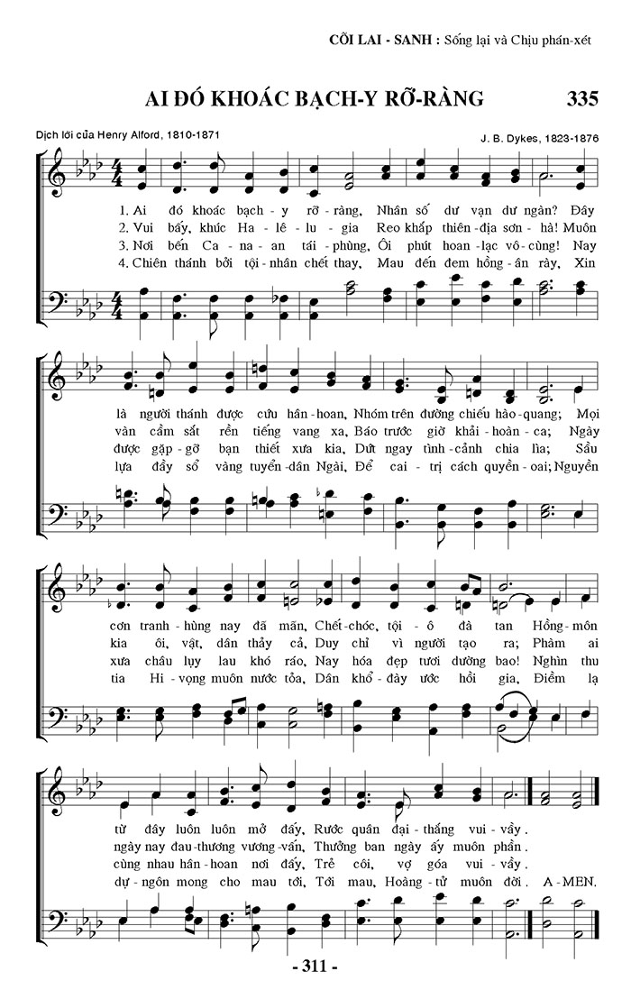 Sheet music: Ai Đó Khoác Bạch Y Rỡ Ràng