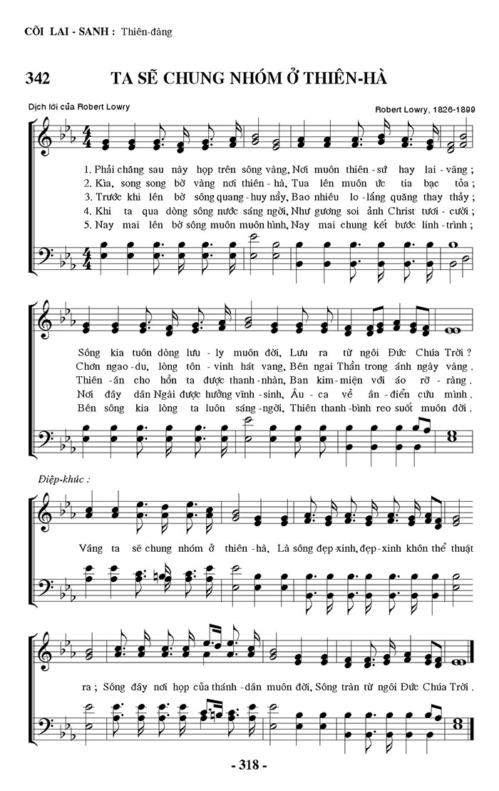 Sheet music: Ta Sẽ Chung Nhóm Ở Thiên Hà