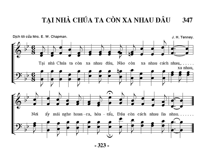 Sheet music: Tại Nhà Chúa, Ta Còn Xa Nhau Đâu?