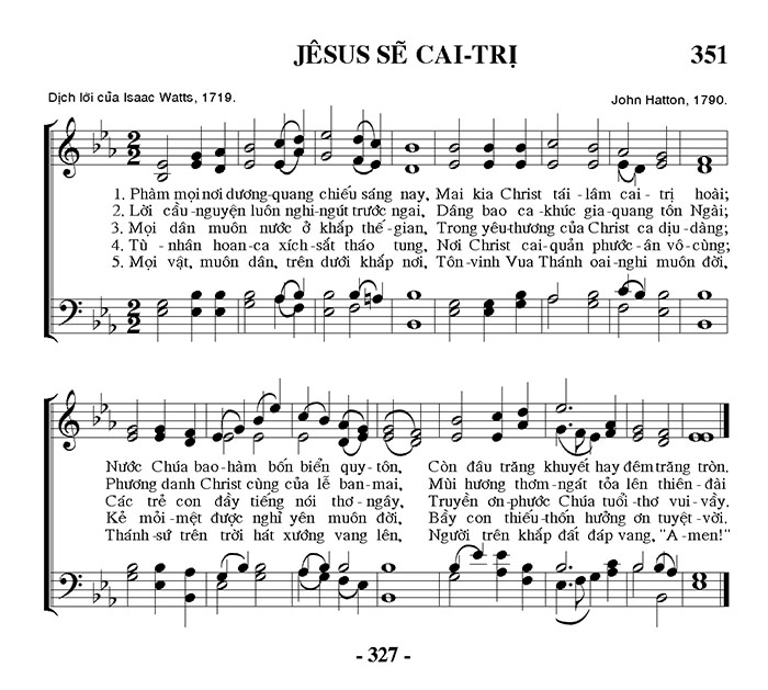 Sheet music: Jesus Sẽ Cai Trị