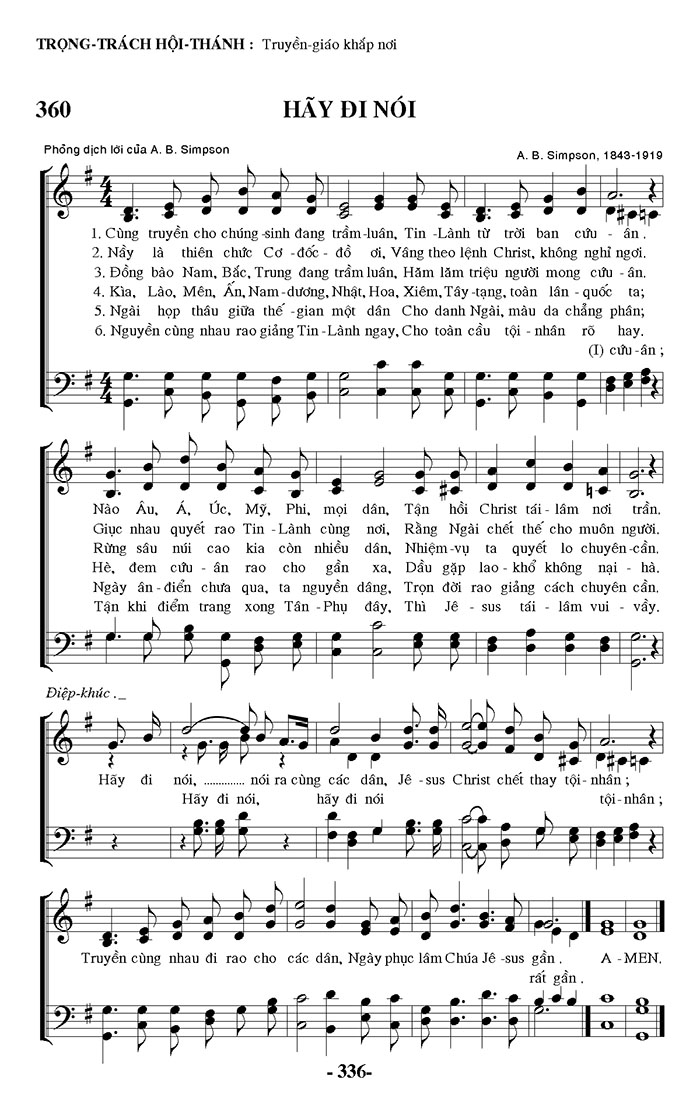 Sheet music: Hãy Nói Đi