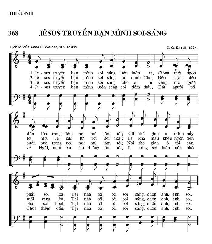 Sheet music: Chúa Truyền Hãy Soi Sáng