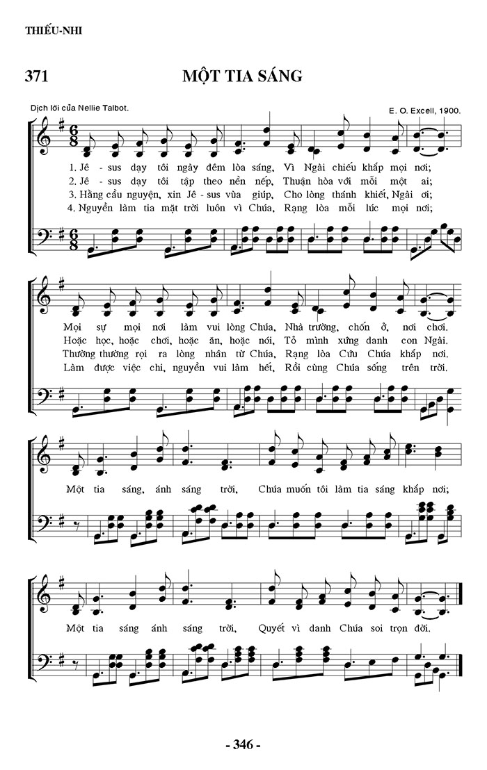 Sheet music: Một Tia Sáng