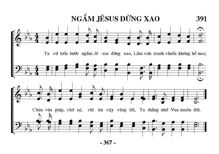 Sheet music: Ngắm Jesus Đừng Xao
