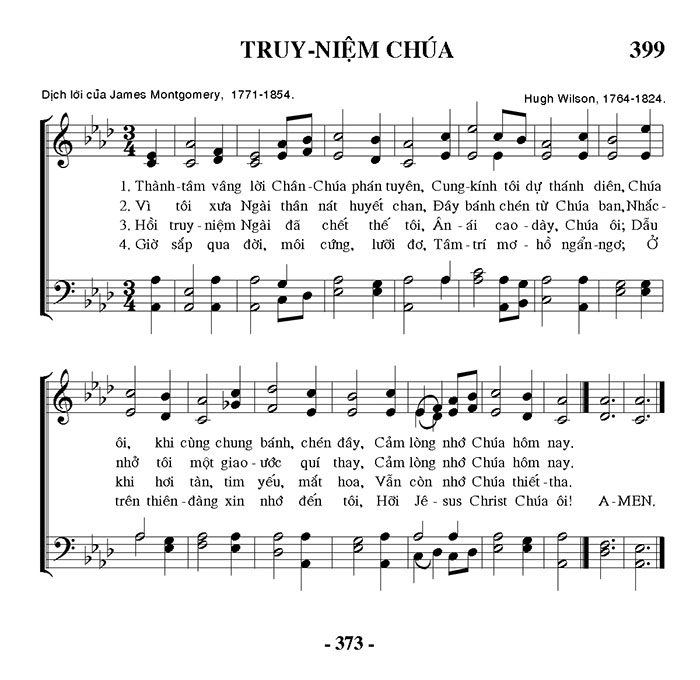 Sheet music: Truy Niệm Chúa
