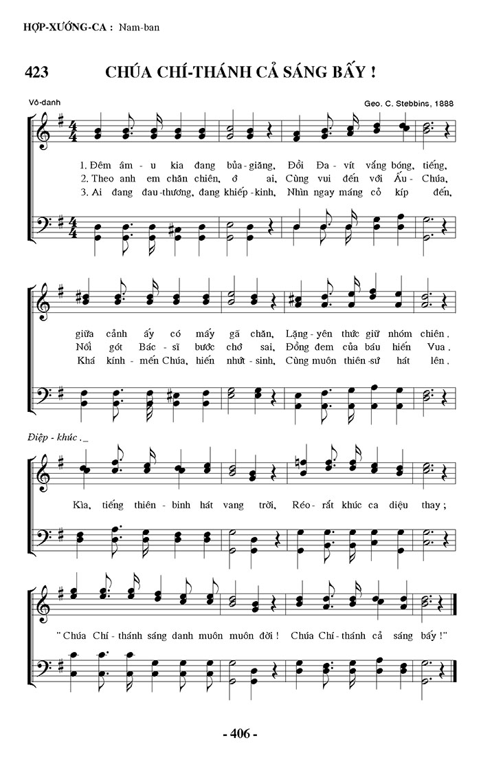 Sheet music: Chúa Chí Thánh Vinh Quang