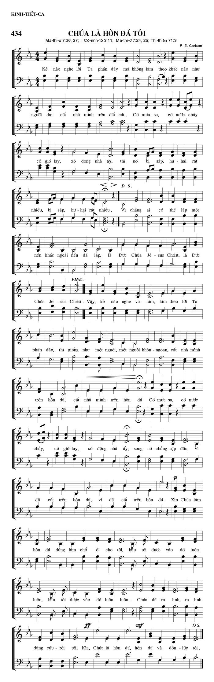 Sheet music: Chúa Là Hòn Đá Của Tôi