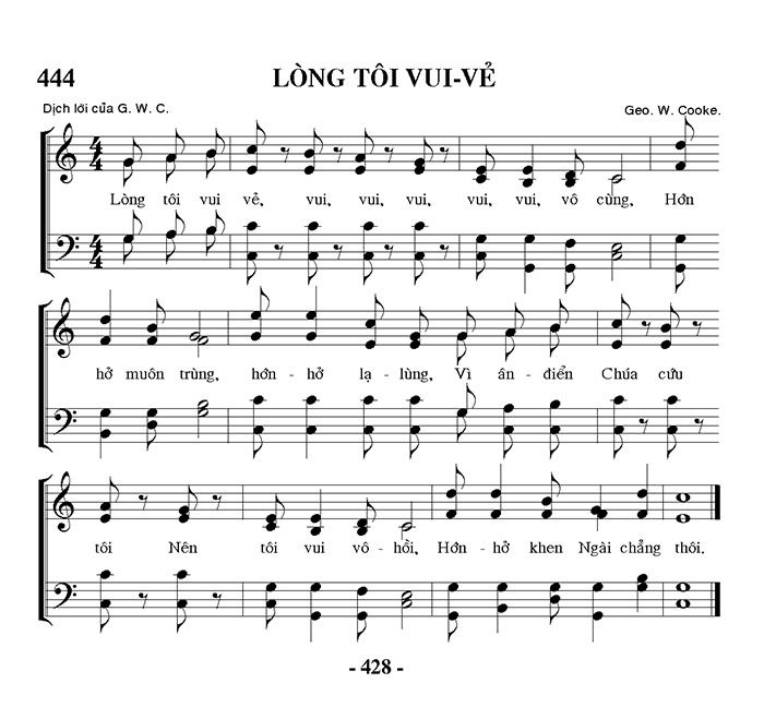 Sheet music: Lòng Tôi Vui Vẻ