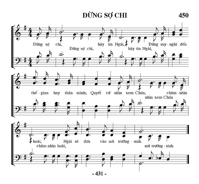 Sheet music: Đừng Sợ Chi