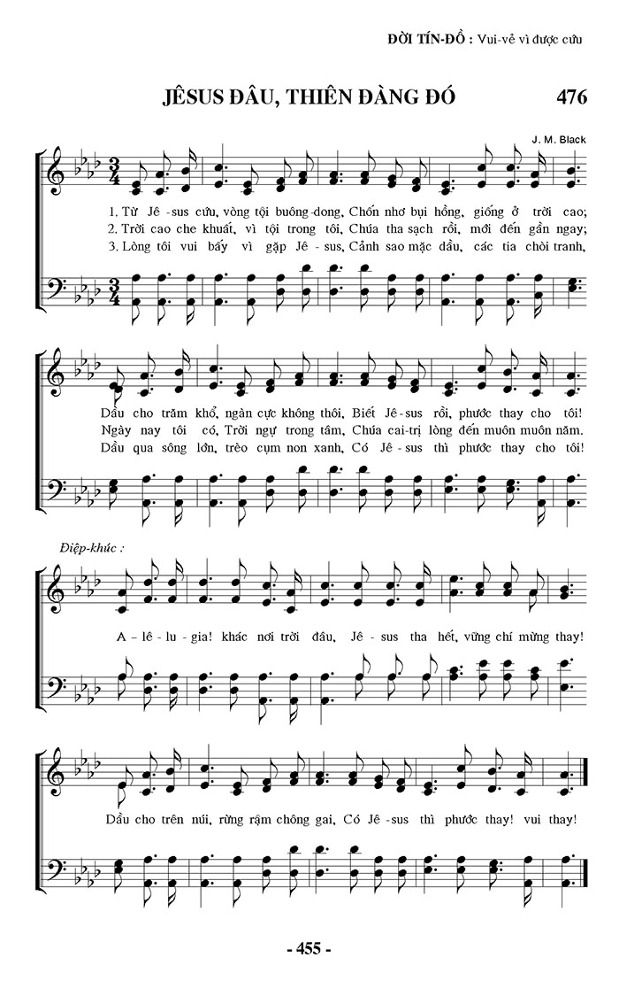 Sheet music: Jesus Đâu,Thiên Đàng Đó