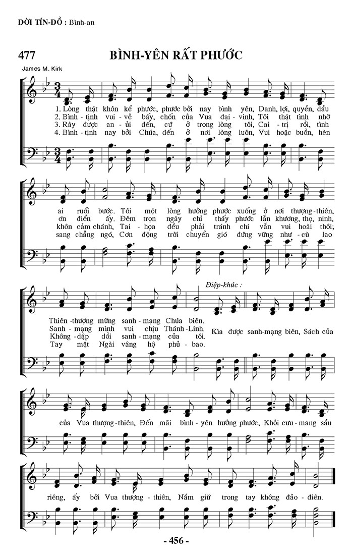Sheet music: Bình Yên Rất Phước