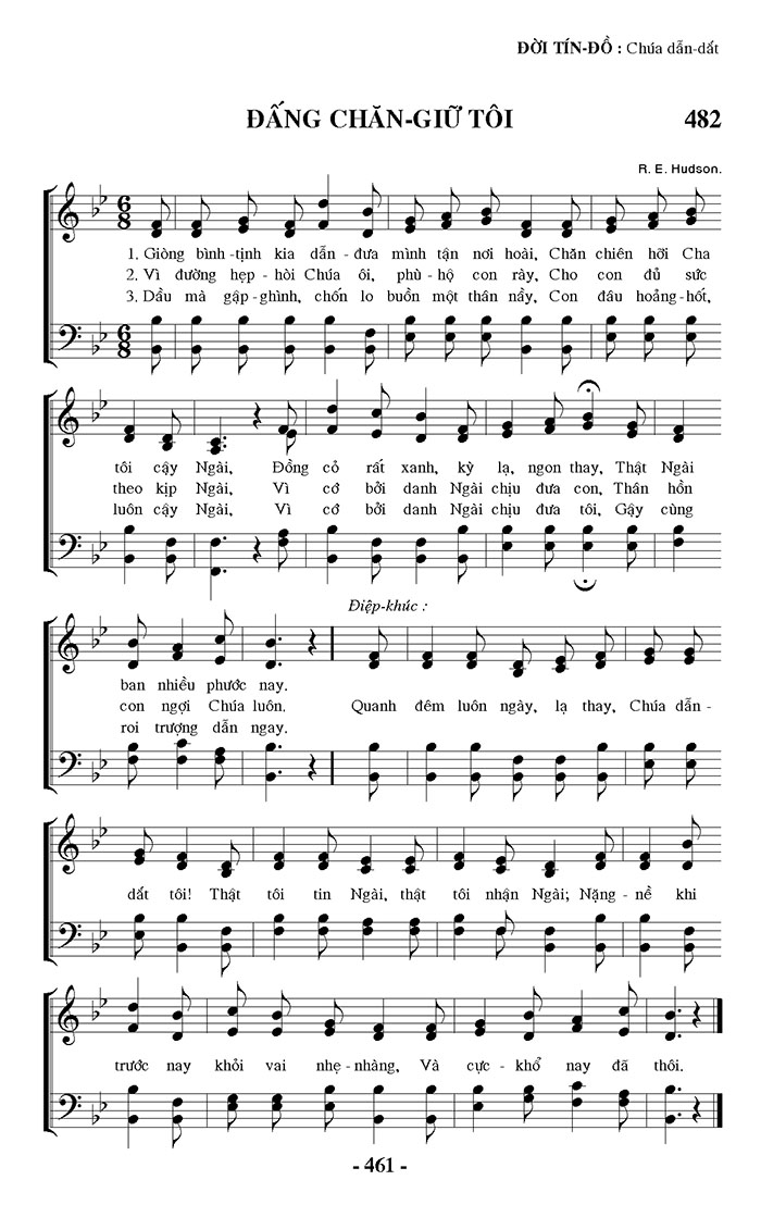 Sheet music: Đấng Chăn Giữ Tôi