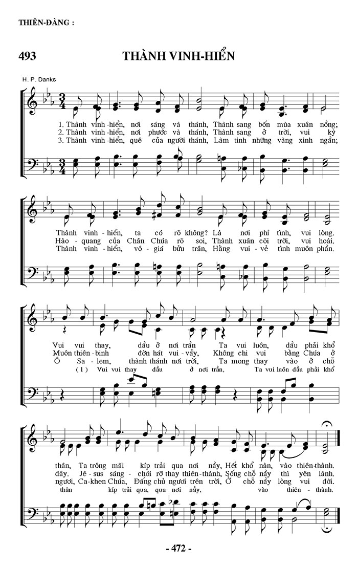 Sheet music: Thành Vinh Hiển