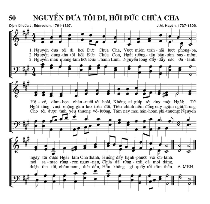 Sheet music: Nguyền Đưa Tôi Đi