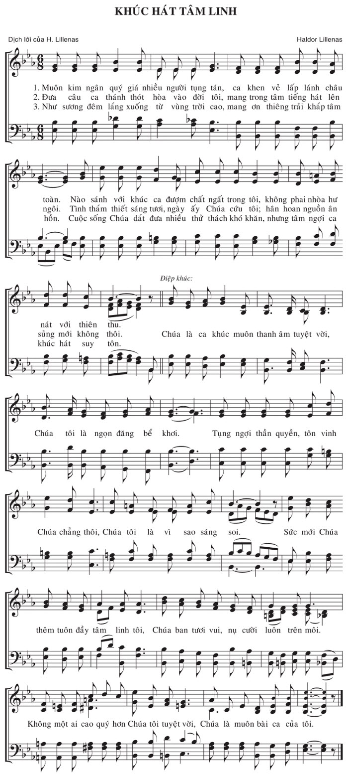 Sheet music: Khúc Hát Tâm Linh
