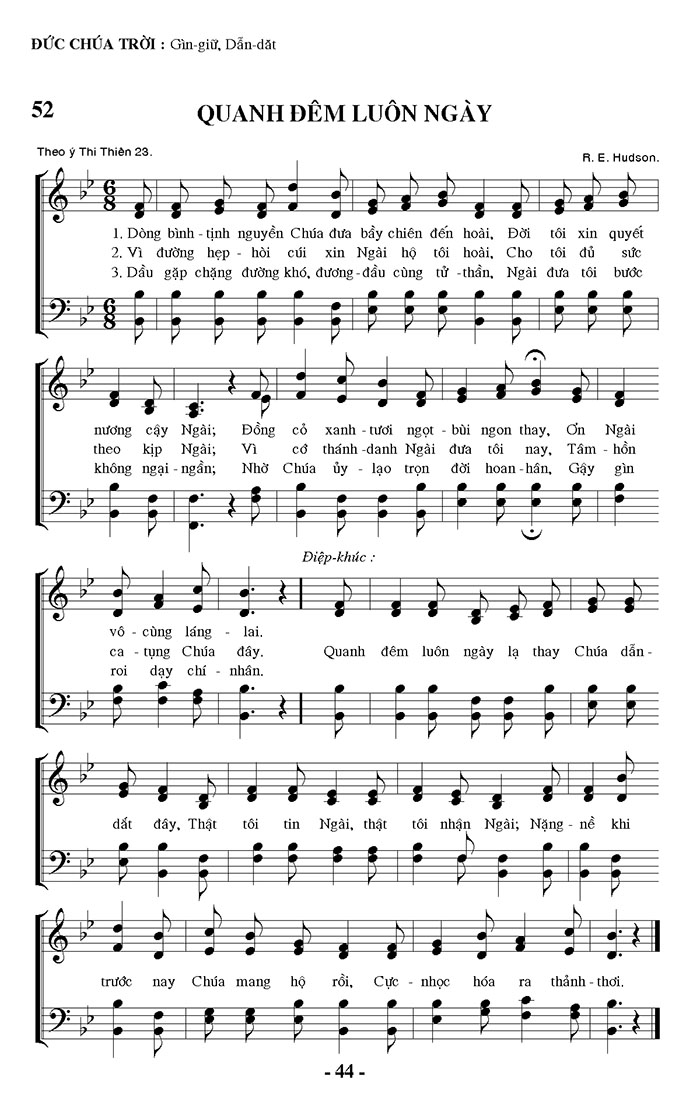 Sheet music: Quanh Đêm Luôn Ngày