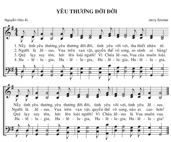Sheet music: Yêu Thương Đời Đời