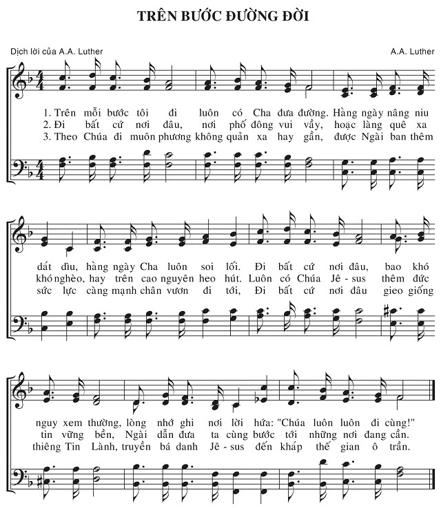 Sheet music: Trên Bước Đường Đời